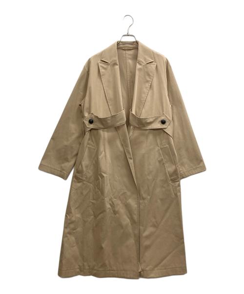 allureville（アルアバイル）allureville (アルアバイル) マルタンガルバックフレアコート ベージュ サイズ:2の古着・服飾アイテム