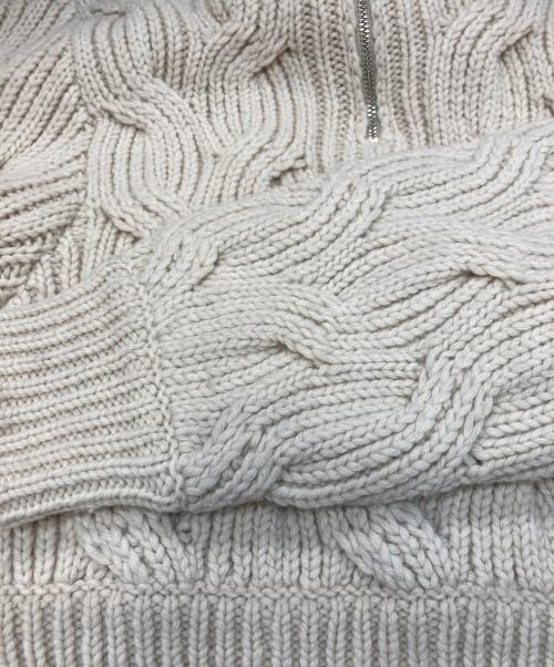 CLANE（クラネ）CLANE (クラネ) PEARL NECK KNIT TOPS アイボリー サイズ:SIZE 1の古着・服飾アイテム