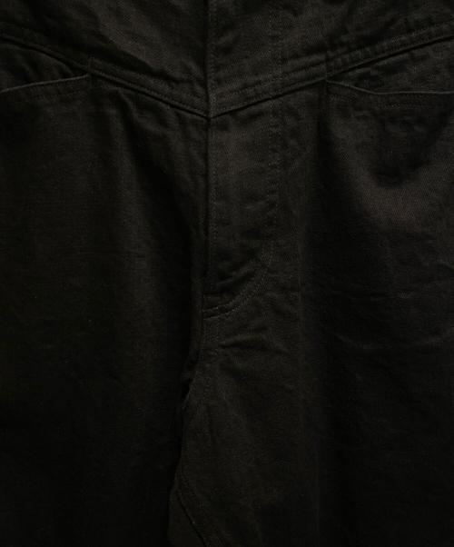 COMOLI（コモリ）COMOLI (コモリ) ブラックデニム テーパードパンツ ブラック サイズ:2の古着・服飾アイテム