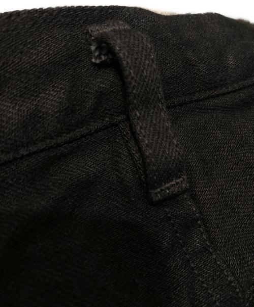 COMOLI（コモリ）COMOLI (コモリ) ブラックデニム テーパードパンツ ブラック サイズ:2の古着・服飾アイテム