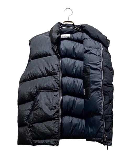 STONE ISLAND（ストーンアイランド）STONE ISLAND (ストーンアイランド)  Ripstop Down Vest/リップストップダウンベスト ブラック サイズ:Mの古着・服飾アイテム