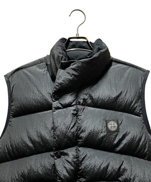 STONE ISLAND（ストーンアイランド）STONE ISLAND (ストーンアイランド)  Ripstop Down Vest/リップストップダウンベスト ブラック サイズ:Mの古着・服飾アイテム