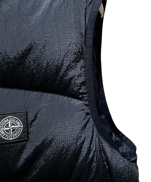 STONE ISLAND（ストーンアイランド）STONE ISLAND (ストーンアイランド)  Ripstop Down Vest/リップストップダウンベスト ブラック サイズ:Mの古着・服飾アイテム