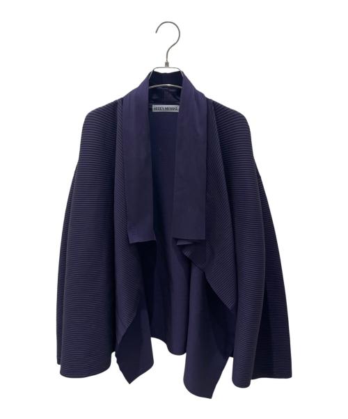 ISSEY MIYAKE（イッセイミヤケ）ISSEY MIYAKE (イッセイミヤケ) プリーツジャケット パープル サイズ:3の古着・服飾アイテム