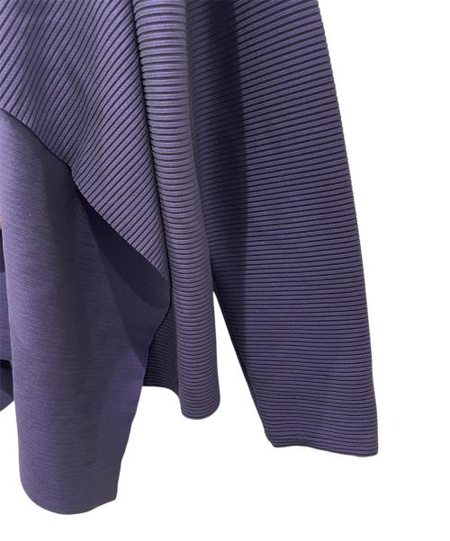 ISSEY MIYAKE（イッセイミヤケ）ISSEY MIYAKE (イッセイミヤケ) プリーツジャケット パープル サイズ:3の古着・服飾アイテム