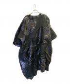 COMME des GARCONSコムデギャルソン）の古着「素材切替カッティングワンピース」｜ブラック