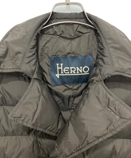 HERNO（ヘルノ）HERNO (ヘルノ) ダウンダブルジャケット ブラウン サイズ:46の古着・服飾アイテム
