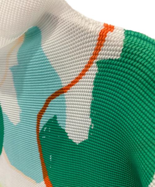 ISSEY MIYAKE me（イッセイ ミヤケ ミー）ISSEY MIYAKE me (イッセイ ミヤケ ミー) 総柄 プリーツカットソー マルチカラー サイズ:FREEの古着・服飾アイテム