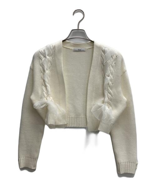 Rene（ルネ）Rene (ルネ) リボン付き ボレロ ホワイト サイズ:size36の古着・服飾アイテム