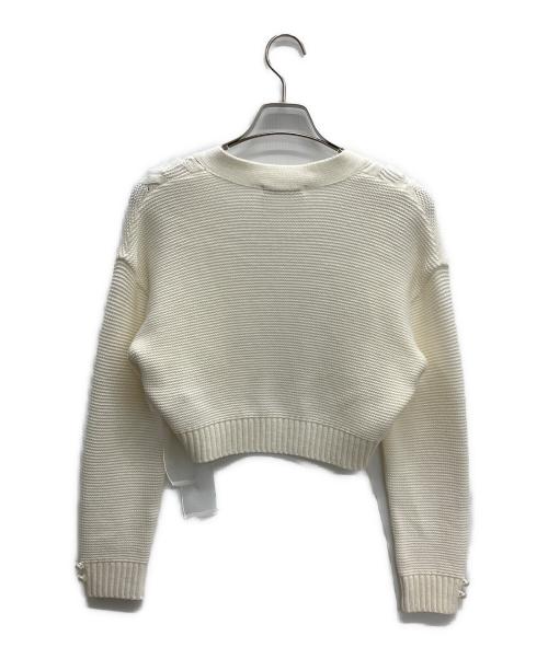 Rene（ルネ）Rene (ルネ) リボン付き ボレロ ホワイト サイズ:size36の古着・服飾アイテム