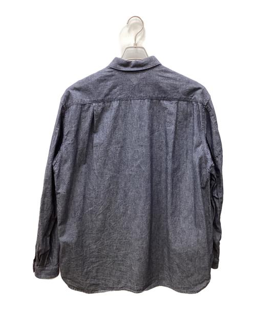 WHITE MOUNTAINEERING（ホワイトマウンテ二アニング）WHITE MOUNTAINEERING (ホワイトマウンテ二アニング) GUSSET SLEEVE POCKET CHAMBRAY WORK SHIRT インディゴ サイズ:１の古着・服飾アイテム