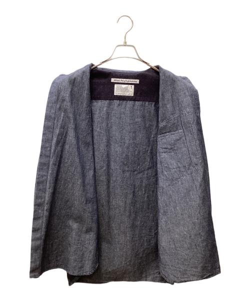 WHITE MOUNTAINEERING（ホワイトマウンテ二アニング）WHITE MOUNTAINEERING (ホワイトマウンテ二アニング) GUSSET SLEEVE POCKET CHAMBRAY WORK SHIRT インディゴ サイズ:１の古着・服飾アイテム