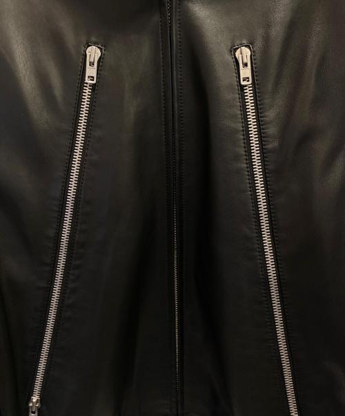 Maison Margiela（メゾンマルジェラ）Maison Margiela (メゾンマルジェラ) 5-Zip Hooded Leather Jacket ブラック サイズ:48の古着・服飾アイテム