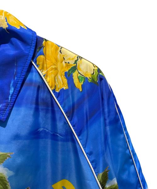 GUCCI（グッチ）GUCCI (グッチ) From Los Angeles Print Nylon/694137 ZAJI0 Jacket ブルー×イエロー サイズ:50の古着・服飾アイテム