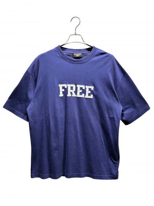 BALENCIAGA（バレンシアガ）BALENCIAGA (バレンシアガ) FREE T-Shirt/612966 TKVD3 ネイビー サイズ:Sの古着・服飾アイテム