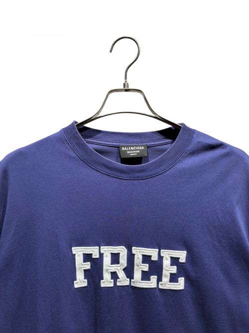 BALENCIAGA（バレンシアガ）BALENCIAGA (バレンシアガ) FREE T-Shirt/612966 TKVD3 ネイビー サイズ:Sの古着・服飾アイテム