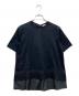 HERNO（ヘルノ）の古着「切替フレアTシャツ」｜ブラック