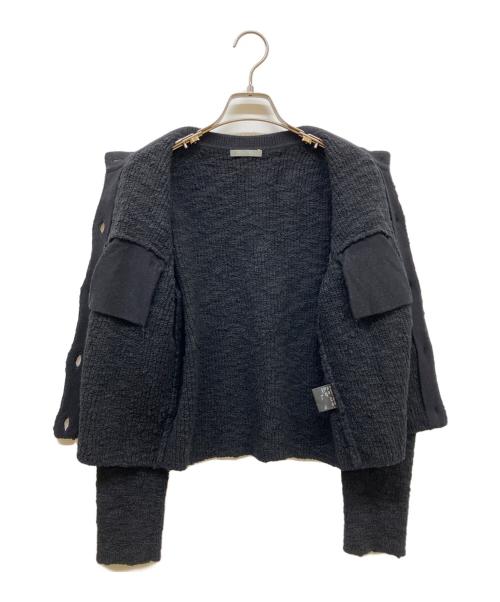 theory luxe（セオリーリュクス）theory luxe (セオリーリュクス) MUSCA COLONEL カーディガン ブラック サイズ:SIZE 38の古着・服飾アイテム