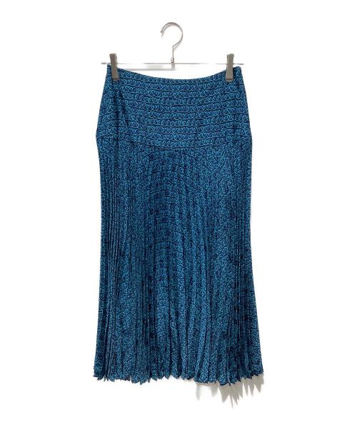 FENDI（フェンディ）FENDI (フェンディ) プリーツスカート ネイビー サイズ:40の古着・服飾アイテム