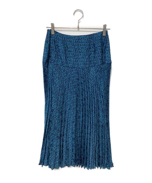 FENDI（フェンディ）FENDI (フェンディ) プリーツスカート ネイビー サイズ:40の古着・服飾アイテム