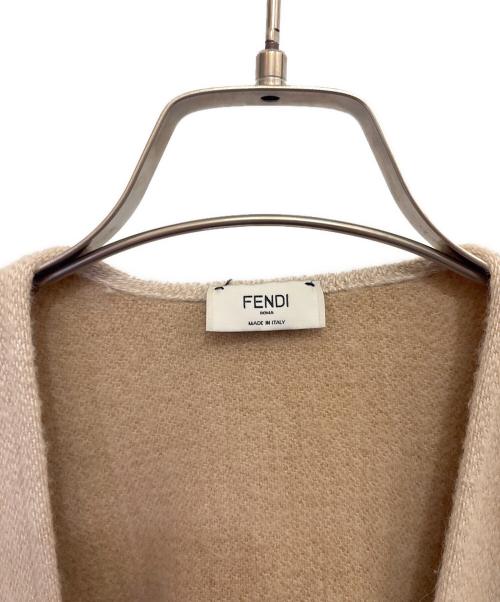 FENDI（フェンディ）FENDI (フェンディ) シープスキンズッカポケット　ポンチョ  ベージュ サイズ:FREEの古着・服飾アイテム