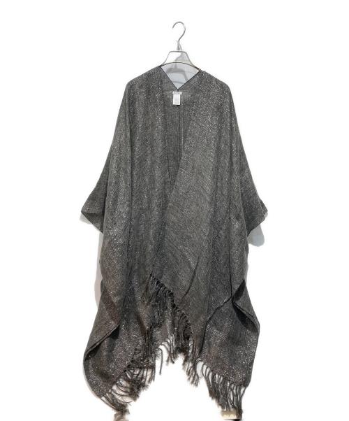 BRUNELLO CUCINELLI（ブルネロクチネリ）BRUNELLO CUCINELLI (ブルネロクチネリ) ポンチョ シルバー サイズ:Freeの古着・服飾アイテム