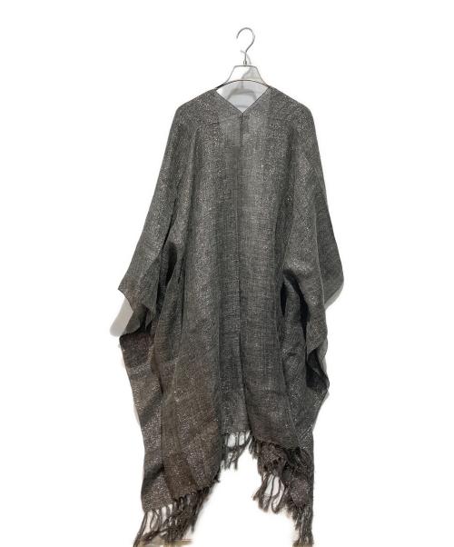 BRUNELLO CUCINELLI（ブルネロクチネリ）BRUNELLO CUCINELLI (ブルネロクチネリ) ポンチョ シルバー サイズ:Freeの古着・服飾アイテム
