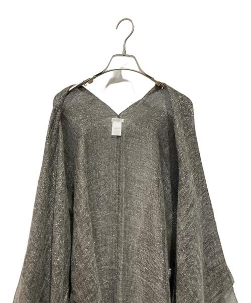 BRUNELLO CUCINELLI（ブルネロクチネリ）BRUNELLO CUCINELLI (ブルネロクチネリ) ポンチョ シルバー サイズ:Freeの古着・服飾アイテム