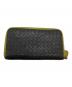 BOTTEGA VENETA (ボッテガベネタ) ラウンドファスナー財布 グレー×イエロー：13000円