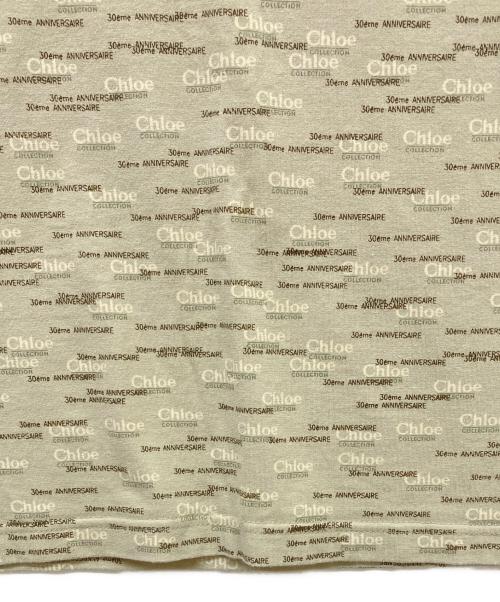 Chloe（クロエ）Chloe (クロエ) ロゴプリントカットソー ベージュ サイズ:40の古着・服飾アイテム