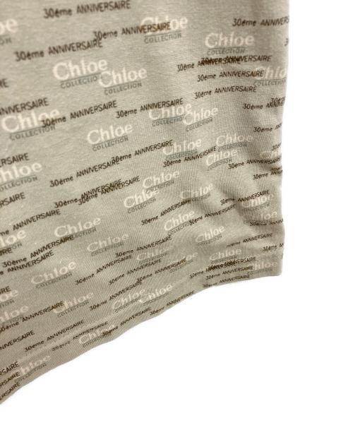 Chloe（クロエ）Chloe (クロエ) ロゴプリントカットソー ベージュ サイズ:40の古着・服飾アイテム