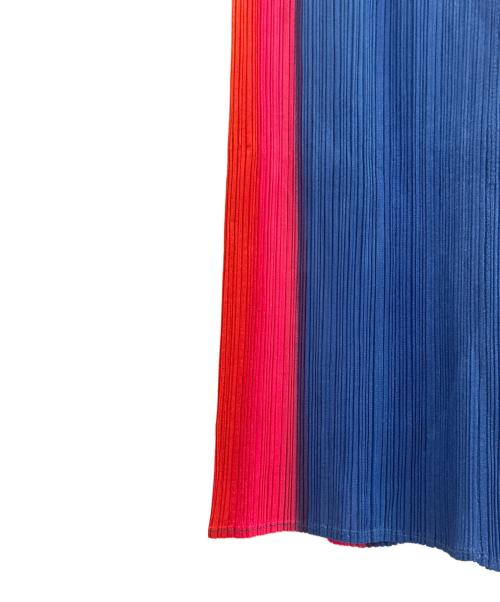 PLEATS PLEASE（プリーツプリーズ）PLEATS PLEASE (プリーツプリーズ) レインボーグラデーションパンツ ブルー サイズ:3の古着・服飾アイテム