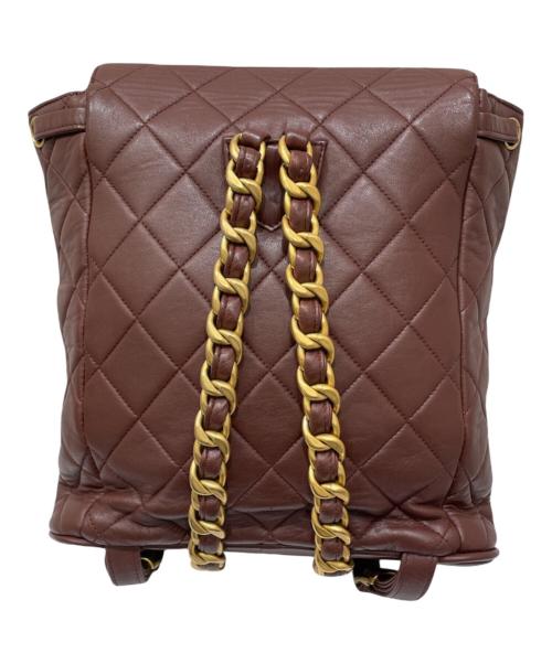 CHANEL（シャネル）CHANEL (シャネル) マトラッセ リュックサック ブラウンの古着・服飾アイテム