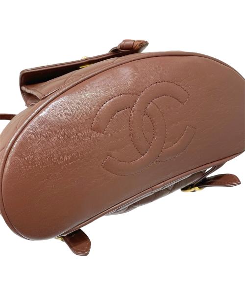 CHANEL（シャネル）CHANEL (シャネル) マトラッセ リュックサック ブラウンの古着・服飾アイテム