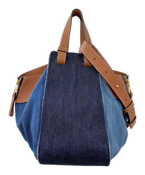 LOEWE（ロエベ）LOEWE (ロエベ) ハンモックスモール インディゴ×ブラウン サイズ:スモールの古着・服飾アイテム