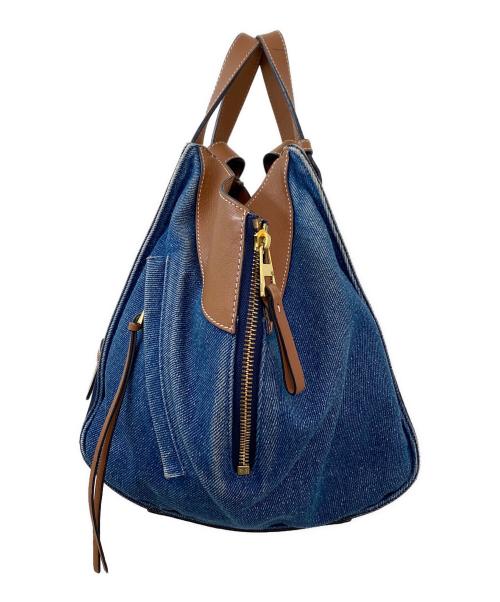 LOEWE（ロエベ）LOEWE (ロエベ) ハンモックスモール インディゴ×ブラウン サイズ:スモールの古着・服飾アイテム