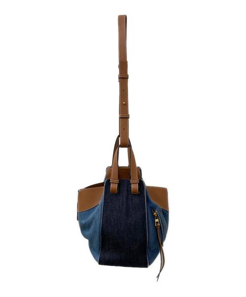 LOEWE（ロエベ）LOEWE (ロエベ) ハンモックスモール インディゴ×ブラウン サイズ:スモールの古着・服飾アイテム