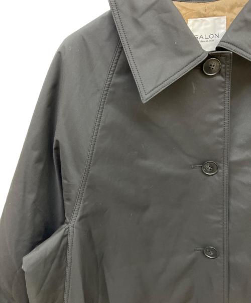SALON adam et rope'（サロンアダムエロペ）SALON adam et rope' (サロンアダムエロペ) FURLO DOWNバルマカンコート ブラック サイズ:Fの古着・服飾アイテム