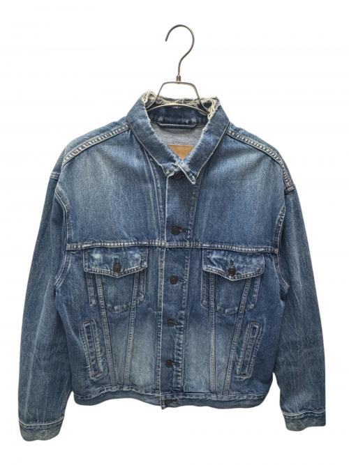 BALENCIAGA（バレンシアガ）BALENCIAGA (バレンシアガ) バックロゴ ダメージデニムジャケット インディゴ サイズ:36の古着・服飾アイテム