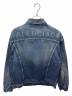 BALENCIAGA (バレンシアガ) バックロゴ ダメージデニムジャケット インディゴ サイズ:36：60000円