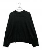 SAINT MICHAELセントマイケル）の古着「CLEAN MOHAIR CR KNIT」｜ブラック