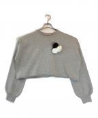 maison de Dolce.メゾンドドルチェ）の古着「rosette knit」｜グレー