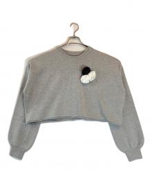 maison de Dolce.（メゾンドドルチェ）の古着「rosette knit」｜グレー