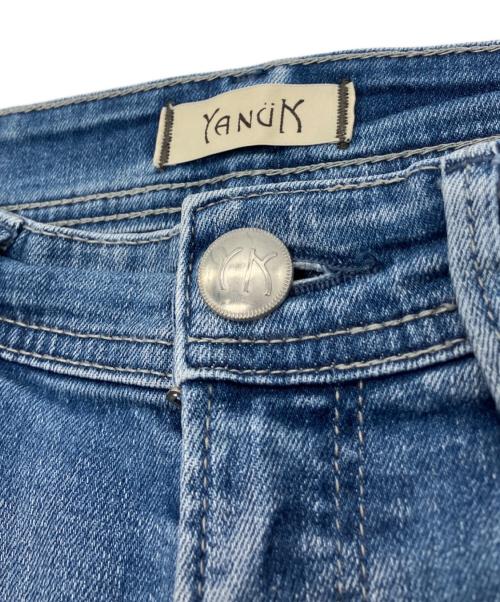 YANUK（ヤヌーク）YANUK (ヤヌーク) ワイドフレアデニムパンツ インディゴ サイズ:25の古着・服飾アイテム