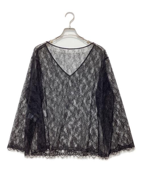 Noble（ノーブル）Noble (ノーブル) サラサシアーレースブラウス ブラック サイズ:FREEの古着・服飾アイテム