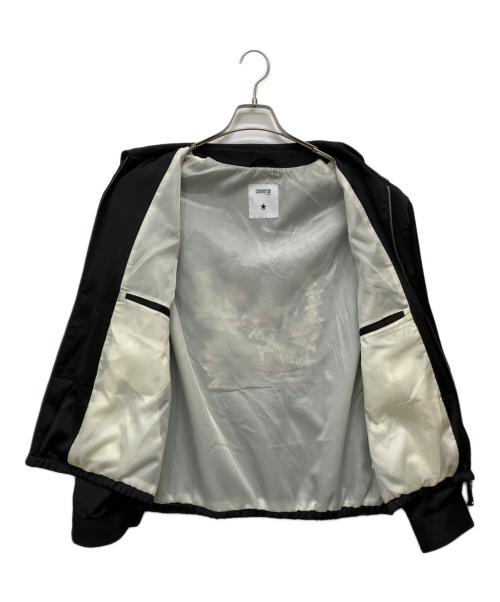 CONVERSE TOKYO（コンバーストウキョウ）CONVERSE TOKYO (コンバーストウキョウ) SATIN ZIP-UP BLOUSON ブラック サイズ:SIZE 3の古着・服飾アイテム