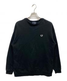 FRED PERRY（フレッドペリー）の古着「Embroidery Crew Neck Sweatshirt」｜ブラック