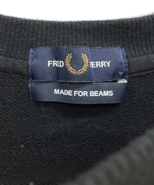FRED PERRY（フレッドペリー）FRED PERRY (フレッドペリー) Embroidery Crew Neck Sweatshirt ブラック サイズ:Mの古着・服飾アイテム