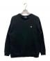 FRED PERRY（フレッドペリー）の古着「Embroidery Crew Neck Sweatshirt」｜ブラック