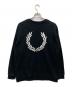 FRED PERRY (フレッドペリー) Embroidery Crew Neck Sweatshirt ブラック サイズ:M：8000円